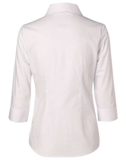 Benchmark M8040Q Women's CVC Oxford 3/4 Sleeve Shirt