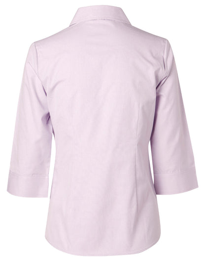 Benchmark M8040Q Women's CVC Oxford 3/4 Sleeve Shirt