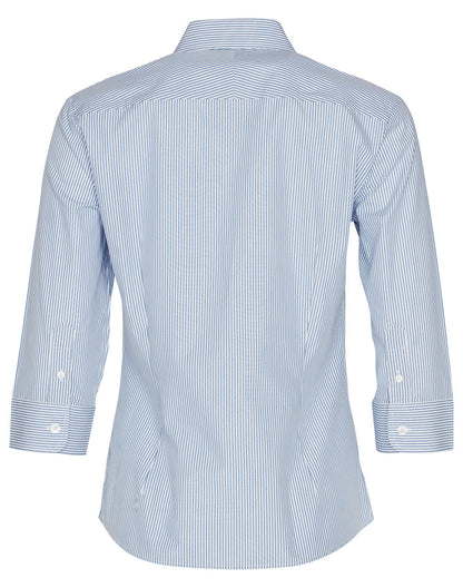 Benchmark M8233 Women's Balance Stripe 3/4 Sleeve Shirt