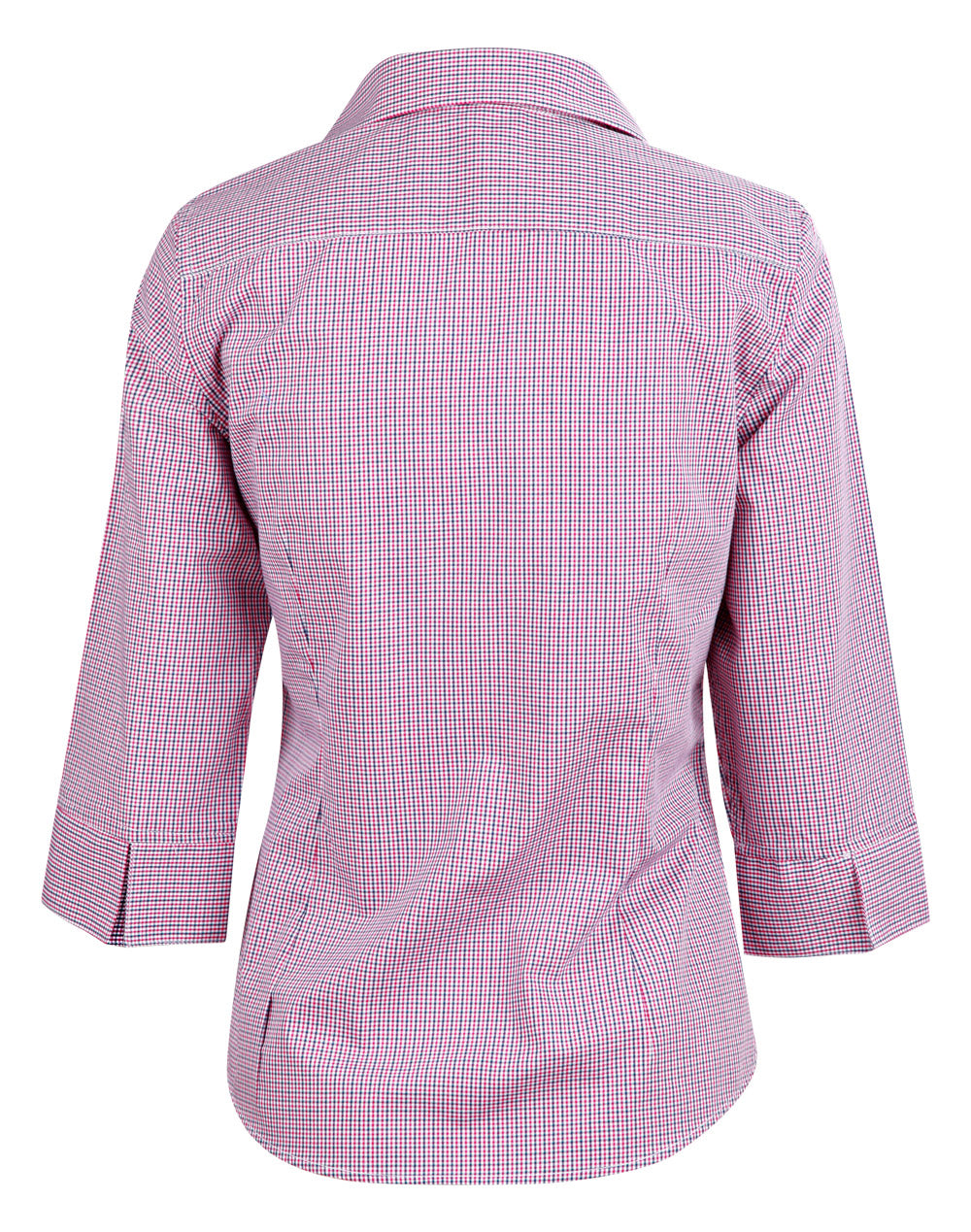 Benchmark M8340Q Ladies’ Two Tone Mini Gingham 3/4