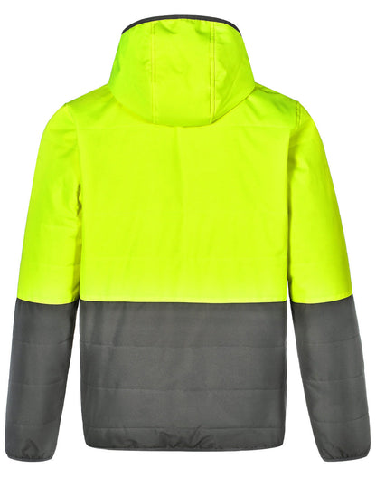 AIW SW80 UNISEX HI VIS MODERN STYLING HOODED PUFFER JACKET