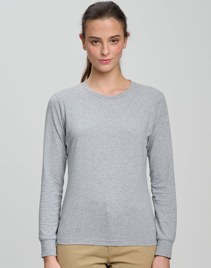 TS48 LADIES PREMIUM COTTON FACE L/S TEE