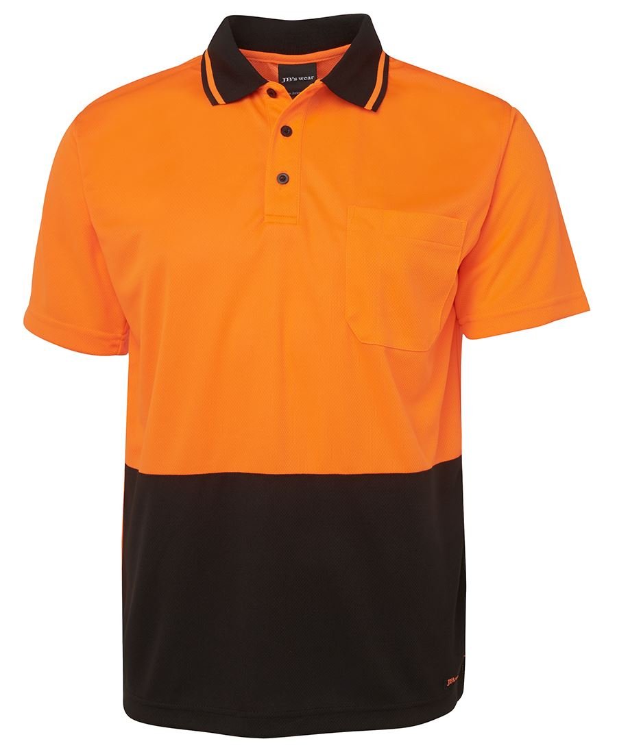 Adults Hi Vis Non Cuff Traditional Polo 6HVNC - Icon Tshirts