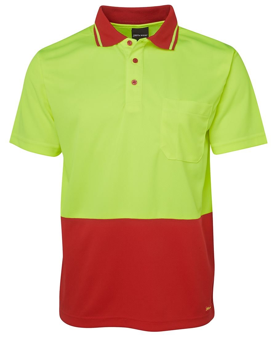 Adults Hi Vis Non Cuff Traditional Polo 6HVNC - Icon Tshirts