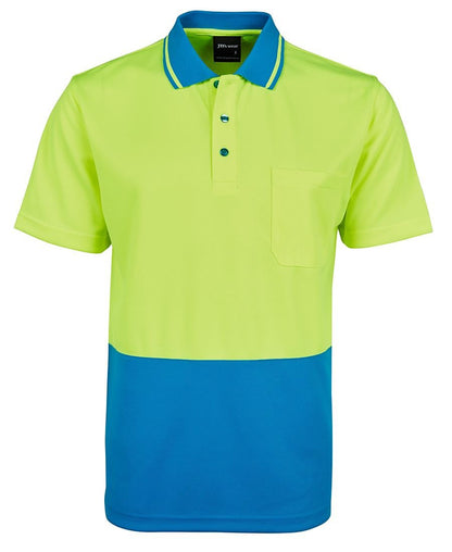 Adults Hi Vis Non Cuff Traditional Polo 6HVNC - Icon Tshirts