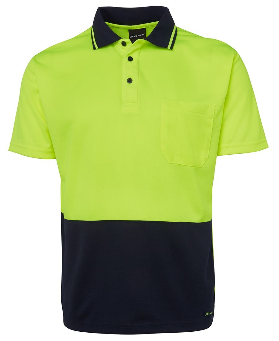 Adults Hi Vis Non Cuff Traditional Polo 6HVNC - Icon Tshirts