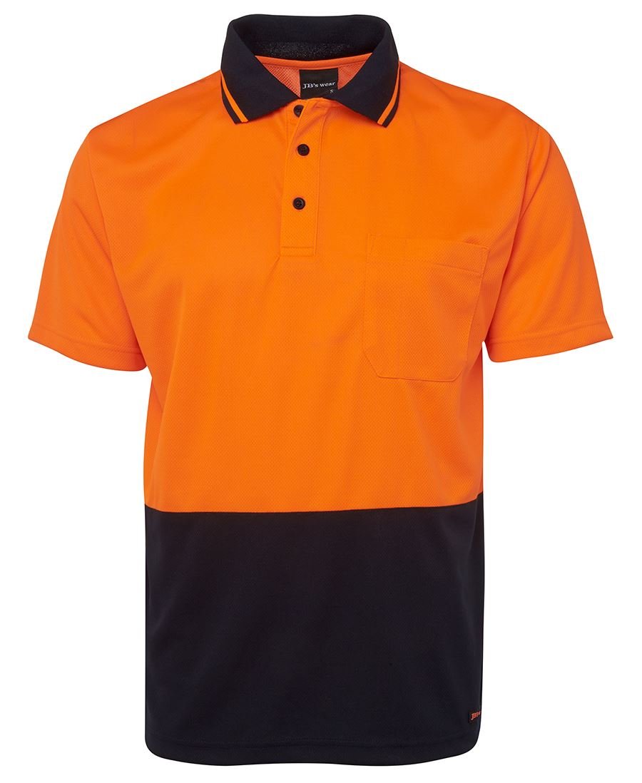 Adults Hi Vis Non Cuff Traditional Polo 6HVNC - Icon Tshirts