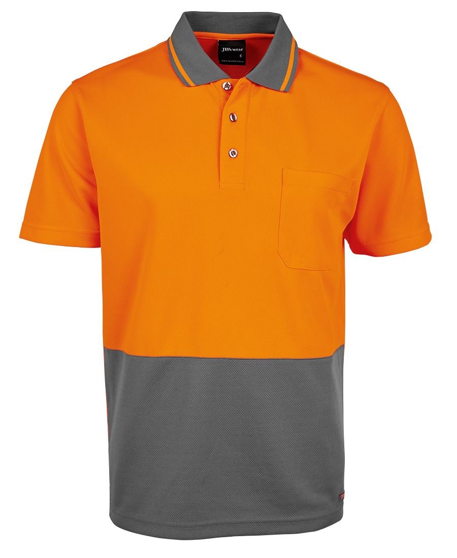 Adults Hi Vis Non Cuff Traditional Polo 6HVNC - Icon Tshirts