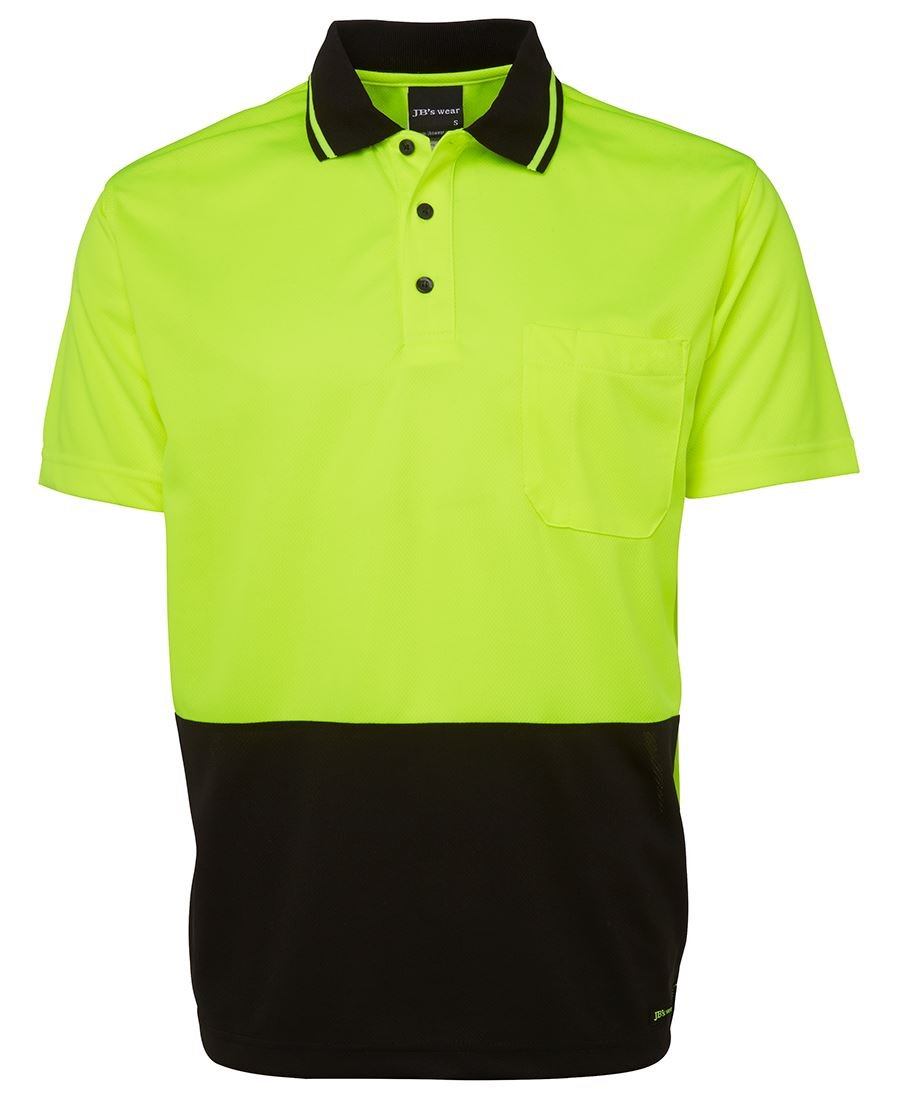 Adults Hi Vis Non Cuff Traditional Polo 6HVNC - Icon Tshirts