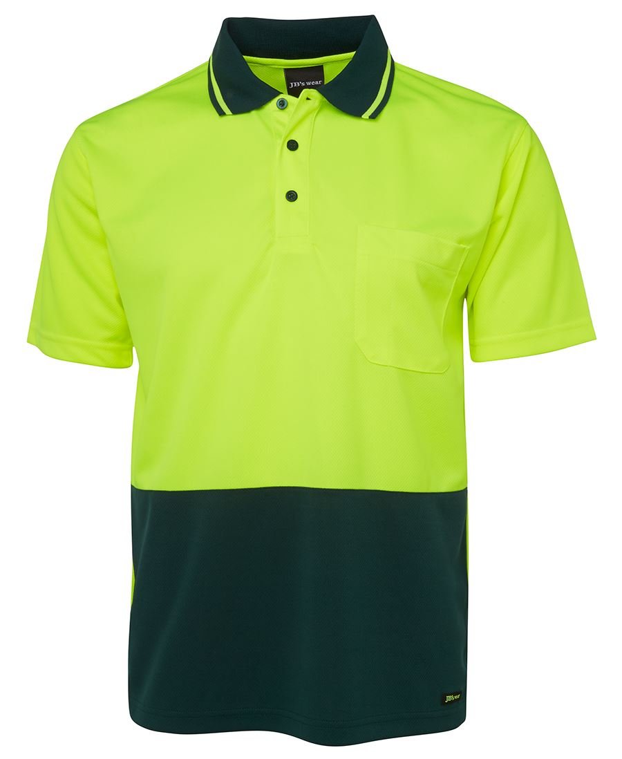 Adults Hi Vis Non Cuff Traditional Polo 6HVNC - Icon Tshirts