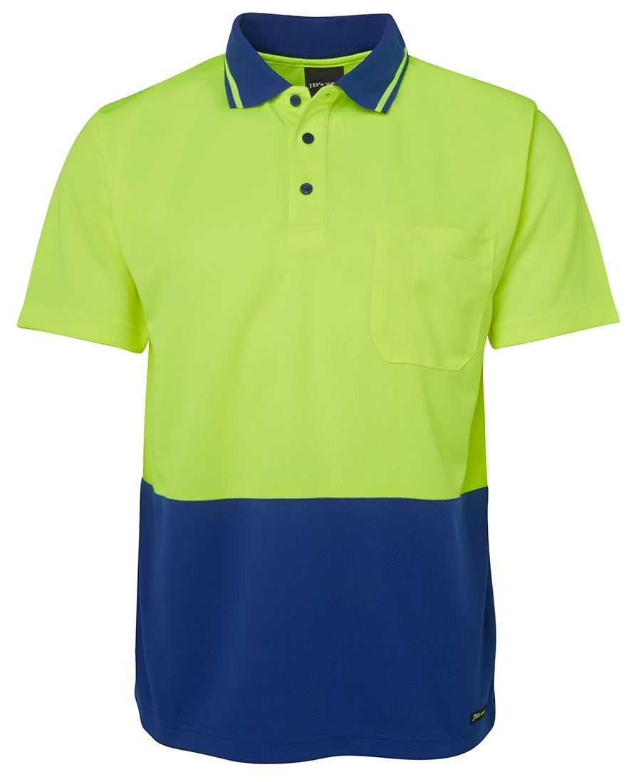 Adults Hi Vis Non Cuff Traditional Polo 6HVNC - Icon Tshirts