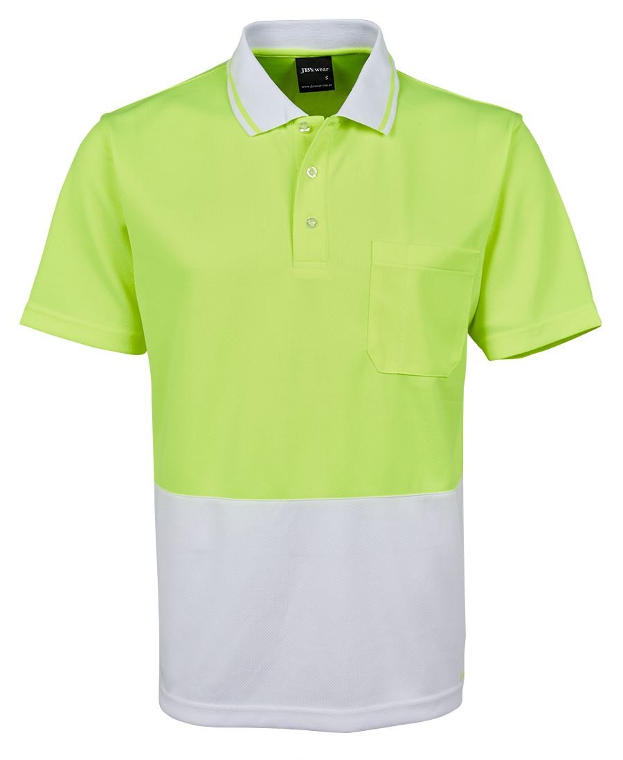 Adults Hi Vis Non Cuff Traditional Polo 6HVNC - Icon Tshirts