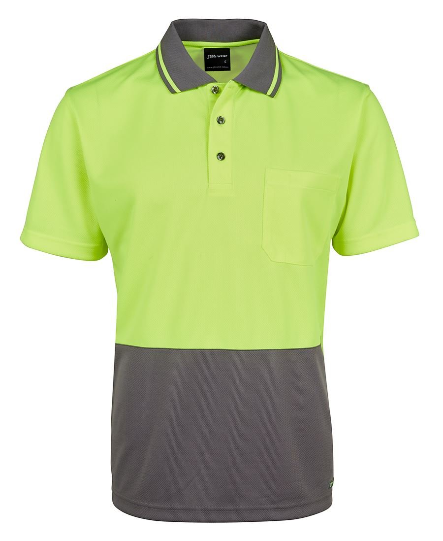 Adults Hi Vis Non Cuff Traditional Polo 6HVNC - Icon Tshirts