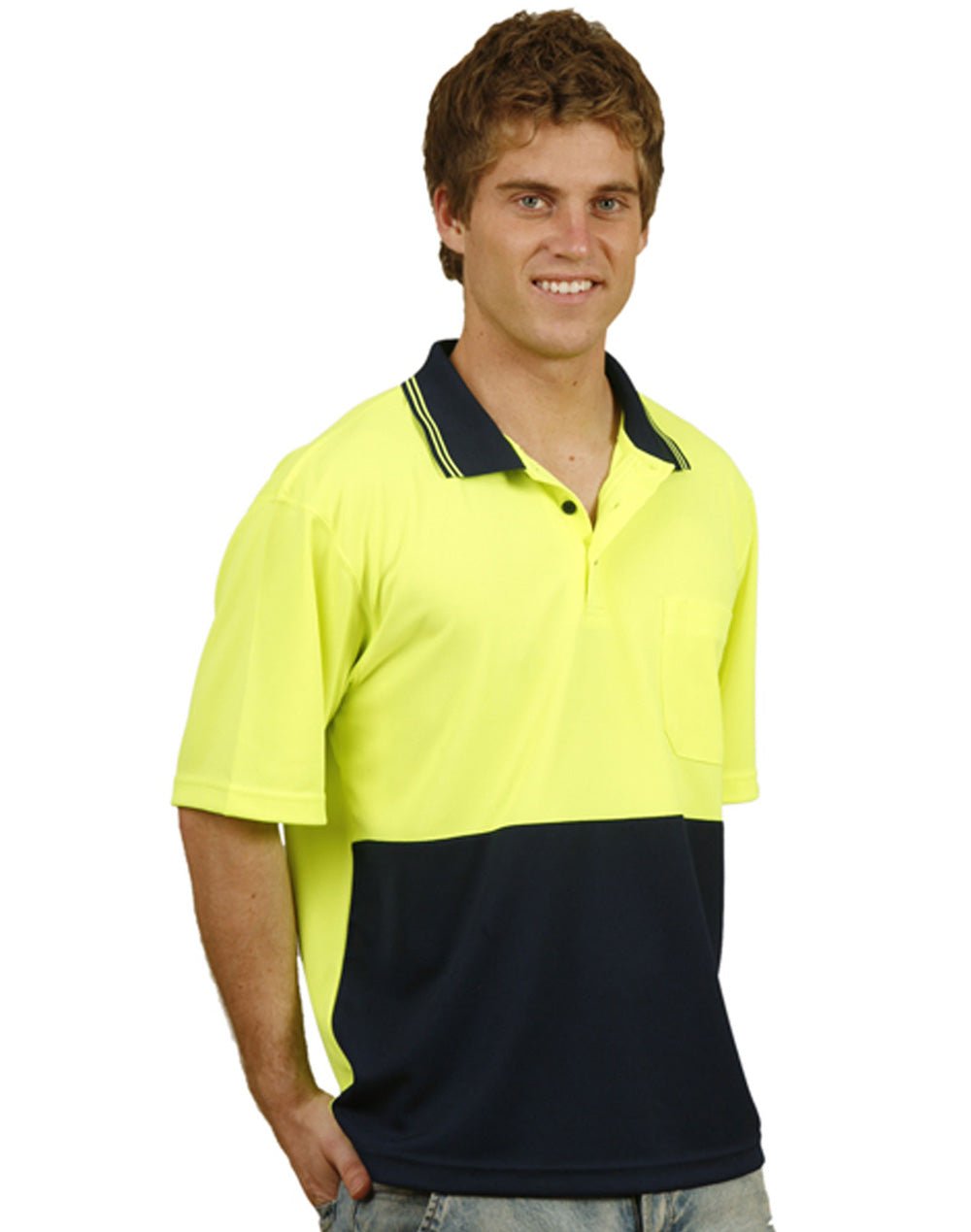 AIW SW01TD High Visibility Short Sleeve Polo - Icon Tshirts