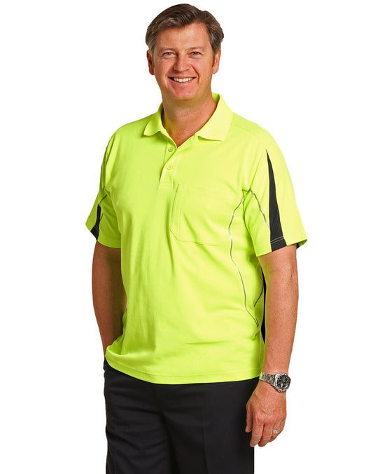 AIW SW25A HI-VIS LEGEND SHORT SLEEVE POLO Mens - Icon Tshirts