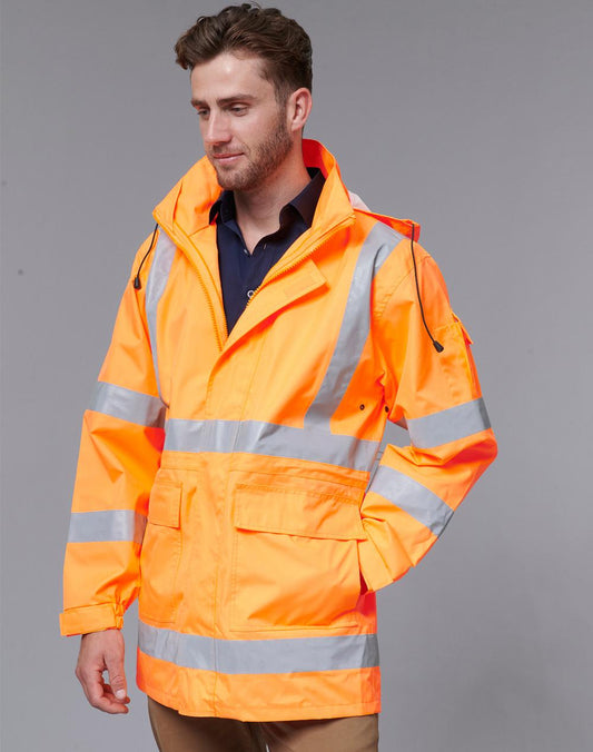 AIW SW75 VIC Rail Hi Vis Safety Jacket - Unisex - Icon Tshirts