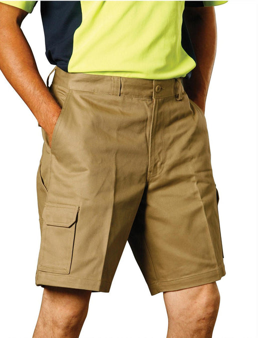 AIW WP06 MEN'S HEAVY COTTON DRILL CARGO SHORTS - Icon Tshirts