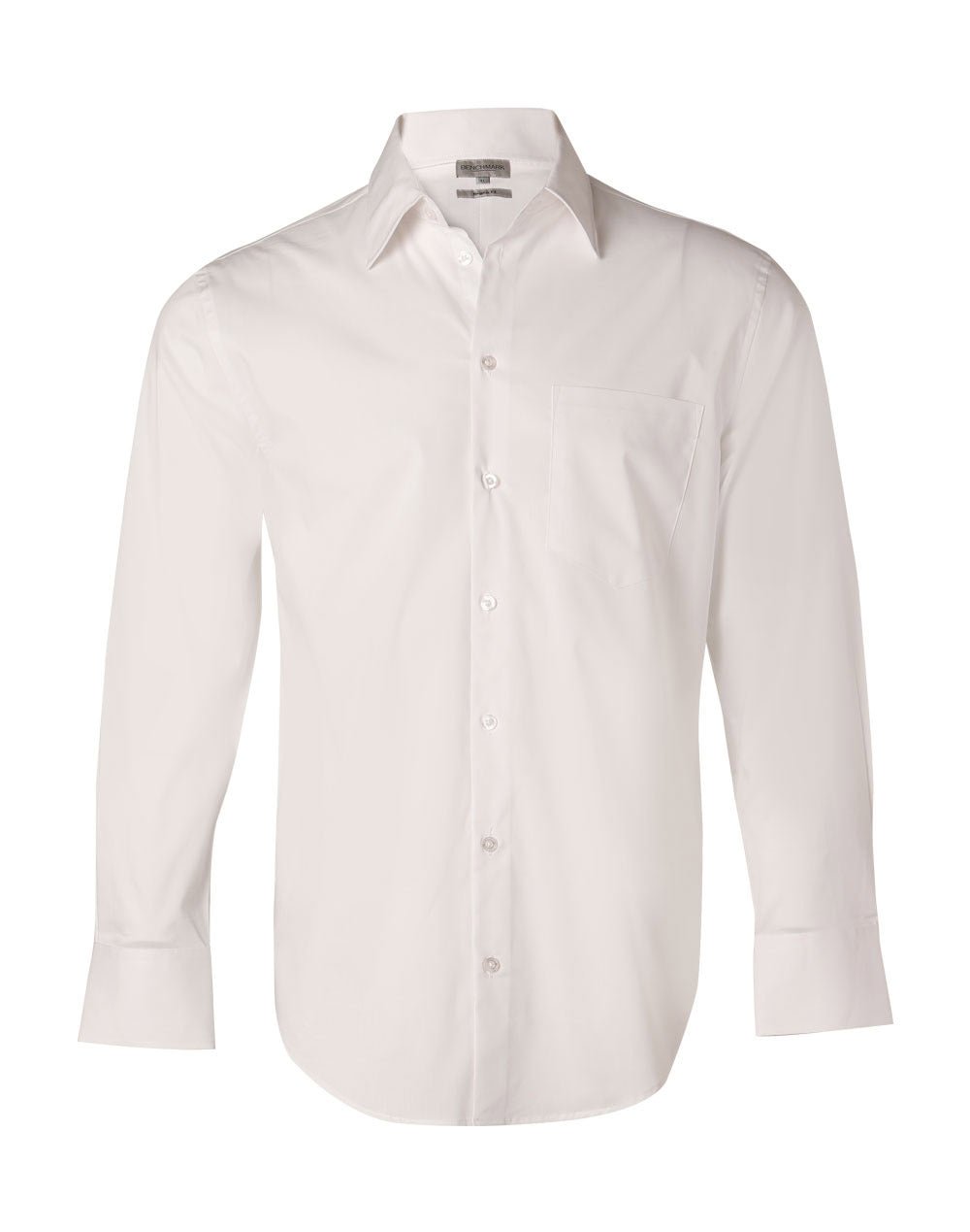 Benchmark M7020L Men's Cotton/Poly Stretch Long Sheeve Shirt - Icon Tshirts