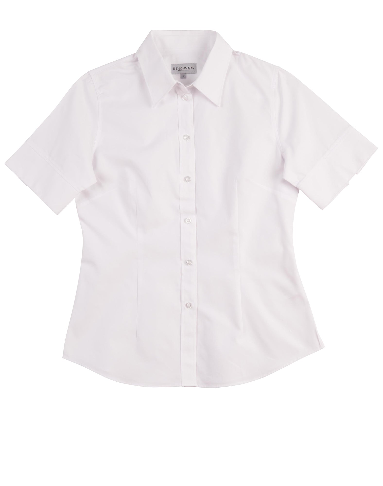 Benchmark M8040S Women's CVC Oxford Short Sleeve Shirt - Icon Tshirts