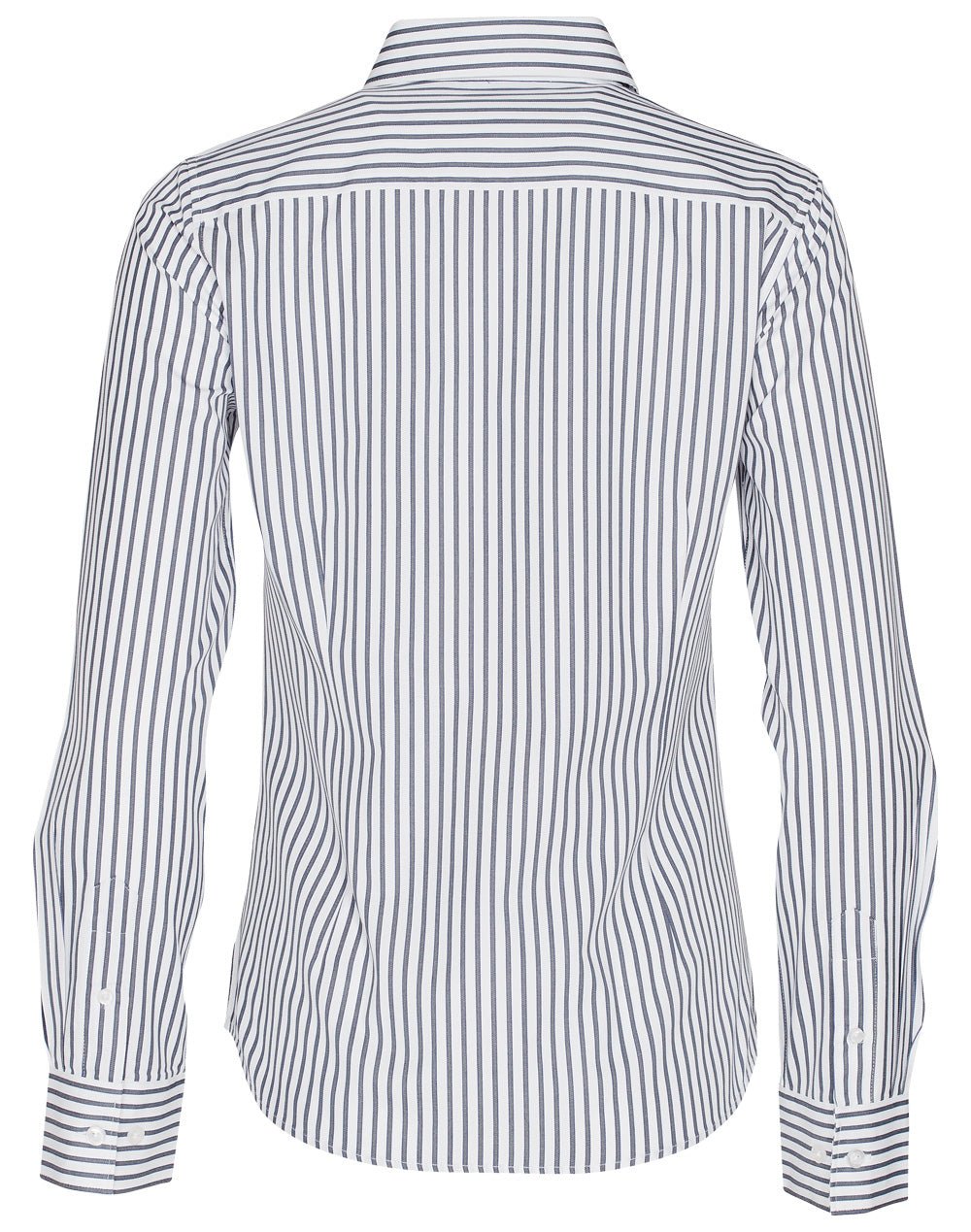 Benchmark M8310L Ladies' Executive Sateen Stripe Long Sleeve Shirt - Icon Tshirts