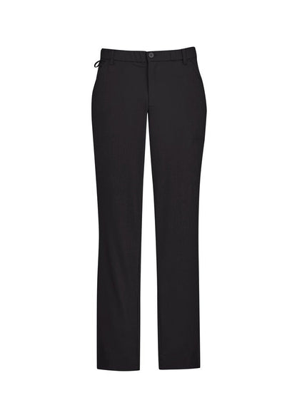 BIZ CARE MENS COMFORT WAIST FLAT FRONT PANT CL958ML - Icon Tshirts