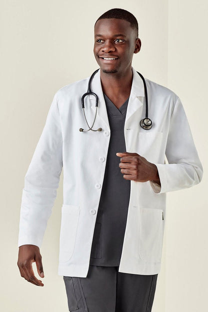 BIZ CARE MENS HOPE CROPPED LAB COAT CC144MC - Icon Tshirts