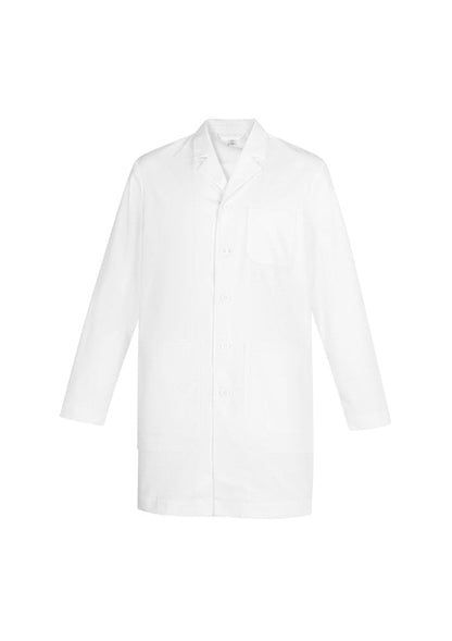 BIZ CARE MENS HOPE LONG LINE LAB COAT CC144ML - Icon Tshirts