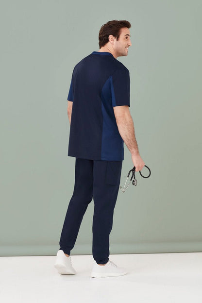 Biz Care Mens Riley Slim Leg Jogger Scrub Pant CSP042ML - Icon Tshirts