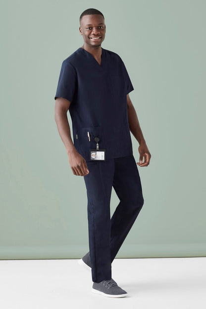 Biz Care MENS TOKYO V-NECK SCRUB TOP CST141MS - Icon Tshirts