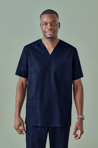 Biz Care MENS TOKYO V-NECK SCRUB TOP CST141MS - Icon Tshirts