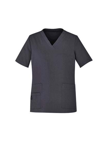 Biz Care WOMENS AVERY EASY FIT V-NECK SCRUB TOP CST941LS - Icon Tshirts