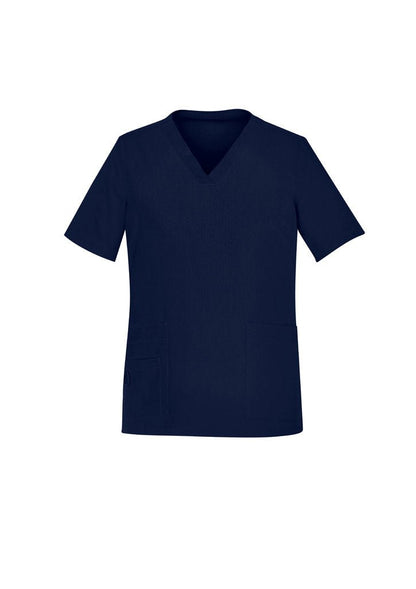 Biz Care WOMENS AVERY EASY FIT V-NECK SCRUB TOP CST941LS - Icon Tshirts