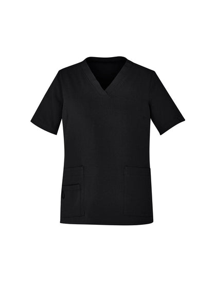 Biz Care WOMENS AVERY EASY FIT V-NECK SCRUB TOP CST941LS - Icon Tshirts