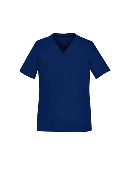 Biz Care WOMENS AVERY EASY FIT V-NECK SCRUB TOP CST941LS - Icon Tshirts