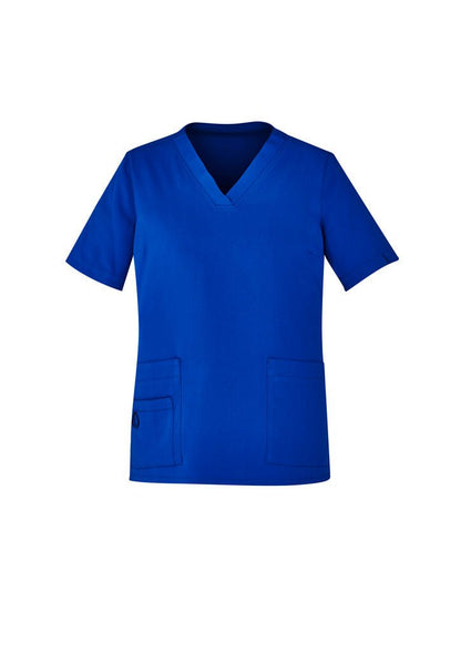 Biz Care WOMENS AVERY EASY FIT V-NECK SCRUB TOP CST941LS - Icon Tshirts