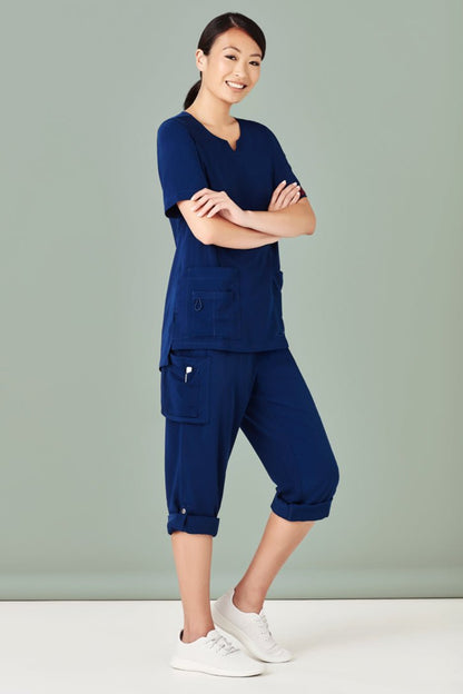 Biz Care Women's Avery Multi-Pocket Straight Leg Pant CSP944LL - Icon Tshirts
