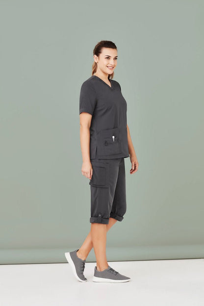 Biz Care Women's Avery Multi-Pocket Straight Leg Pant CSP944LL - Icon Tshirts