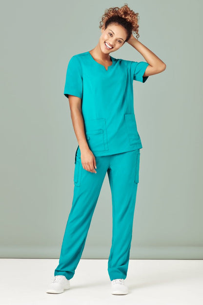 Biz Care Womens Avery Multi-Pockets Slim Leg Pant CSP943LL - Icon Tshirts