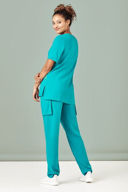 Biz Care Womens Avery Multi-Pockets Slim Leg Pant CSP943LL - Icon Tshirts
