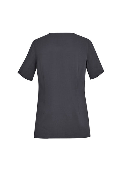 Biz Care Womens Avery Tailored Fit Round Neck Scrub Top CST942LS - Icon Tshirts