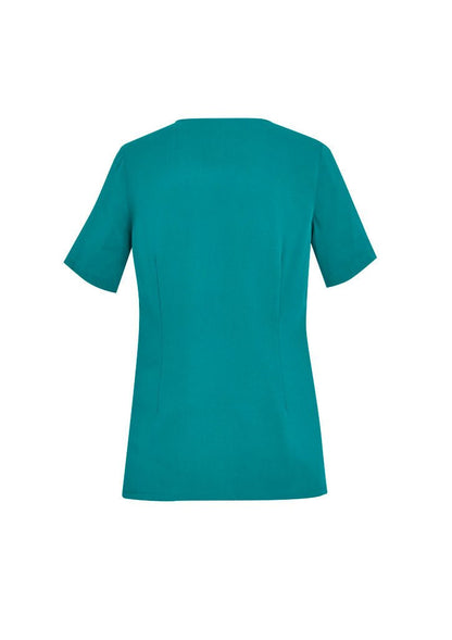 Biz Care Womens Avery Tailored Fit Round Neck Scrub Top CST942LS - Icon Tshirts