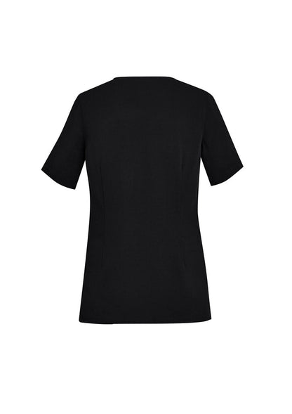 Biz Care Womens Avery Tailored Fit Round Neck Scrub Top CST942LS - Icon Tshirts