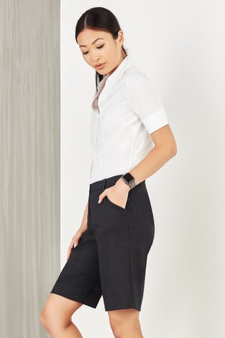 Biz Care Womens Comfort Waist Cargo Short CL957LS - Icon Tshirts