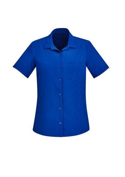 BIZ CARE WOMENS FLORENCE SHORT SLEEVE SHIRT CS947LS - Icon Tshirts