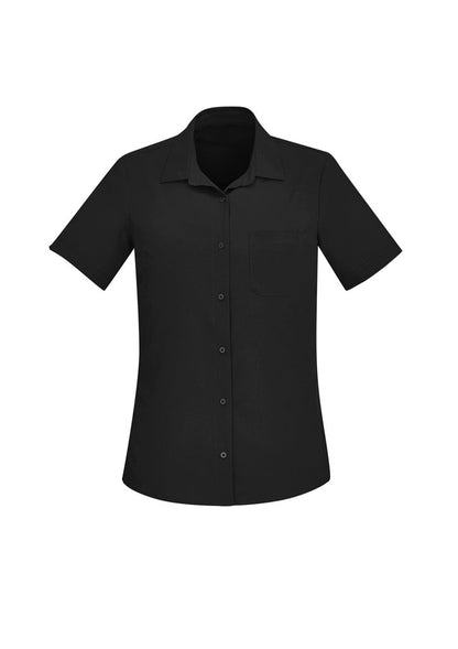 BIZ CARE WOMENS FLORENCE SHORT SLEEVE SHIRT CS947LS - Icon Tshirts