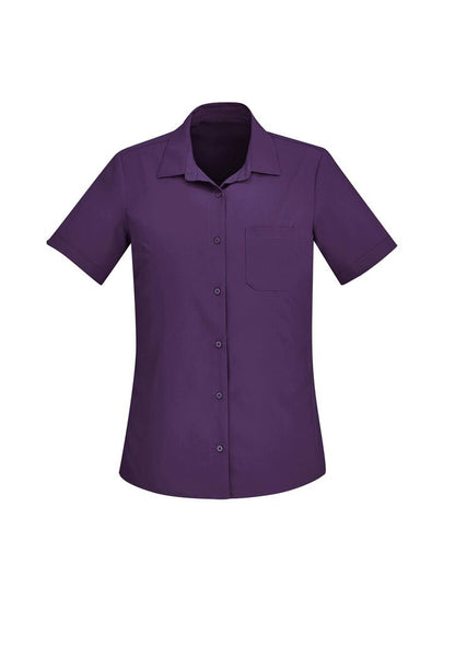 BIZ CARE WOMENS FLORENCE SHORT SLEEVE SHIRT CS947LS - Icon Tshirts