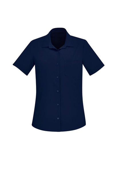 BIZ CARE WOMENS FLORENCE SHORT SLEEVE SHIRT CS947LS - Icon Tshirts