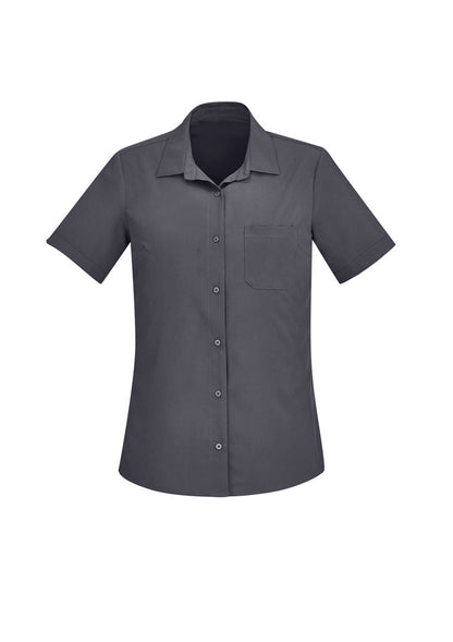 BIZ CARE WOMENS FLORENCE SHORT SLEEVE SHIRT CS947LS - Icon Tshirts