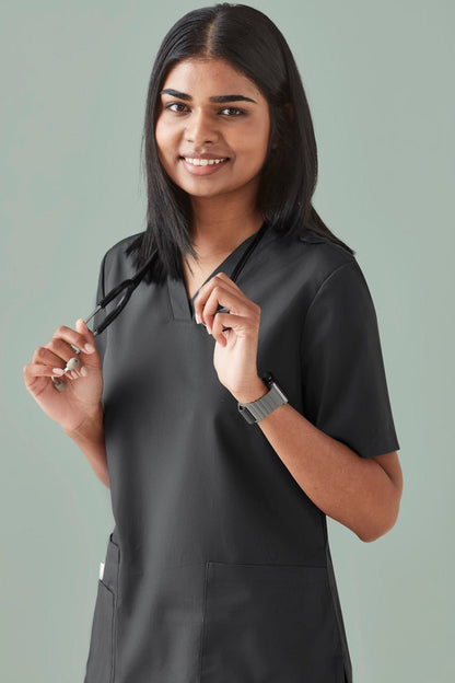 Biz Care WOMENS TOKYO V-NECK SCRUB TOP CST141LS - Icon Tshirts