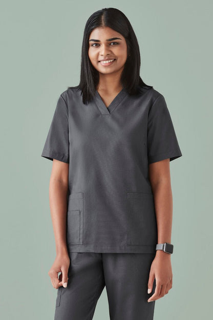 Biz Care WOMENS TOKYO V-NECK SCRUB TOP CST141LS - Icon Tshirts